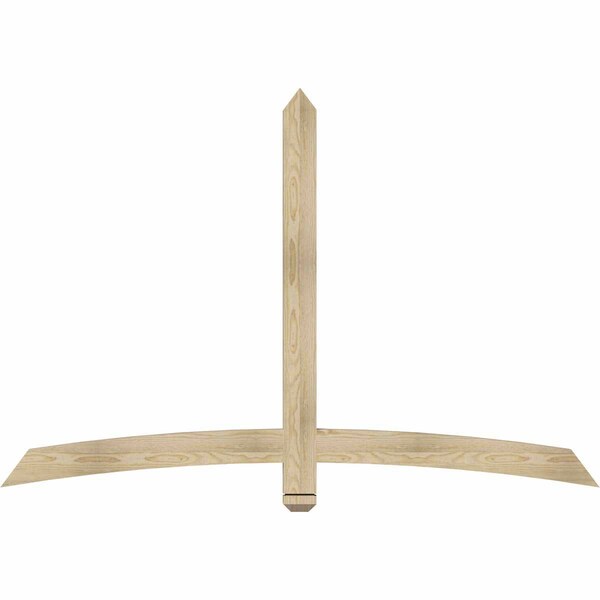 Ekena Millwork Bellingham Rough Sawn Timber Gable Bracket, Douglas Fir, 72"W x 48"H x 2"D x 4"F, 16/12 Pitch GBW072X48X0204BEL00RDF - main